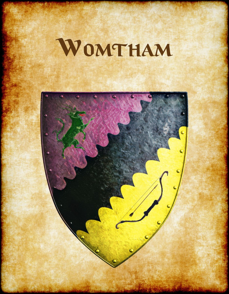 Womtham Heraldry of Greyhawk Anna Meyer Cartography Canvas Art Print