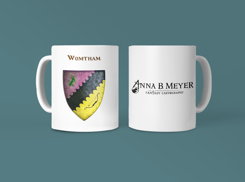 Womtham Heraldry of Greyhawk Anna Meyer Cartography Coffee Mug 11oz/15oz