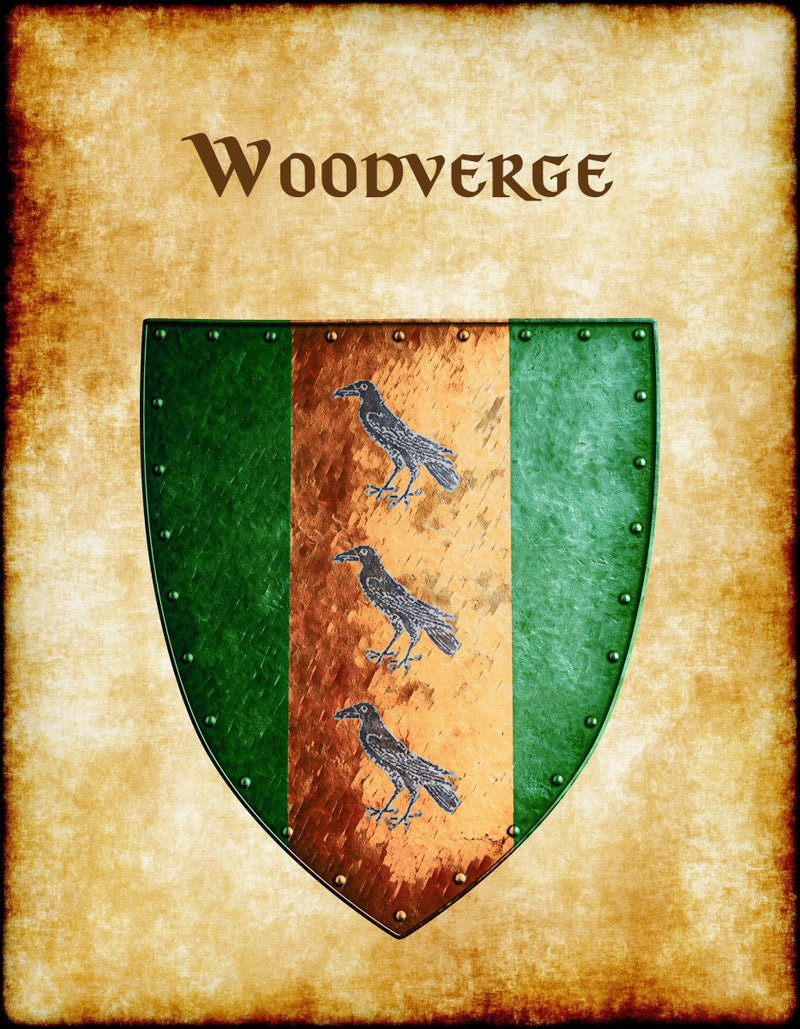 Woodverge Heraldry of Greyhawk Anna Meyer Cartography Canvas Art Print