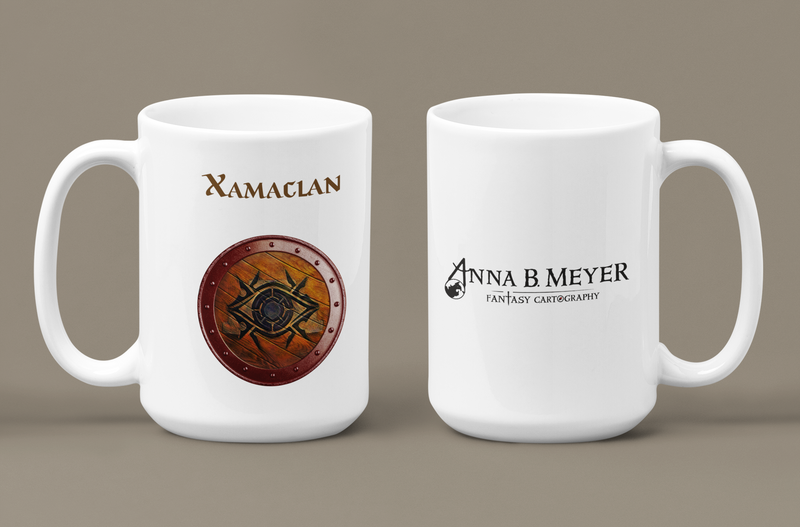Xamaclan Heraldry of Greyhawk Anna Meyer Cartography Coffee Mug 11oz/15oz
