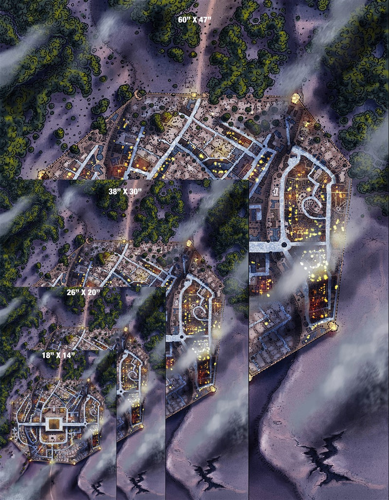 Uruk City fantasy Map