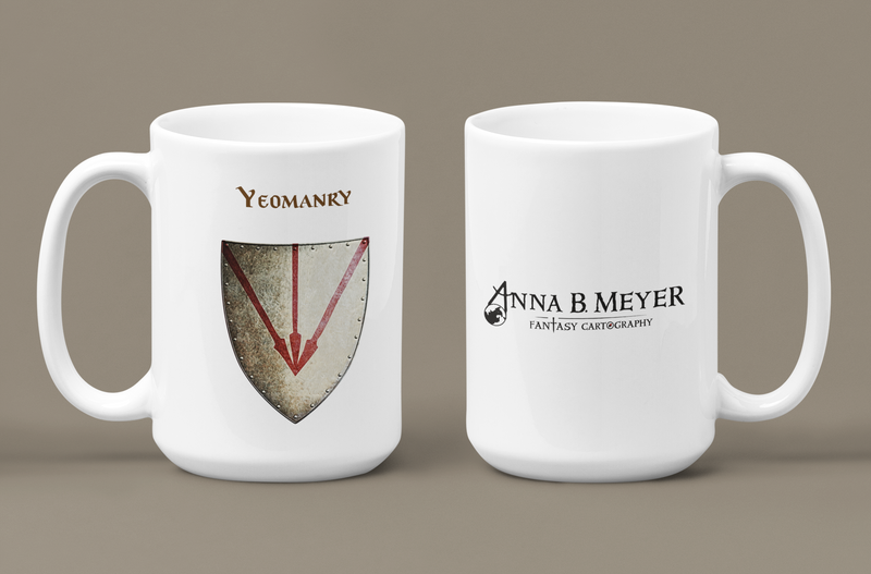 Yeomanry Heraldry of Greyhawk Anna Meyer Cartography Coffee Mug 11oz/15oz