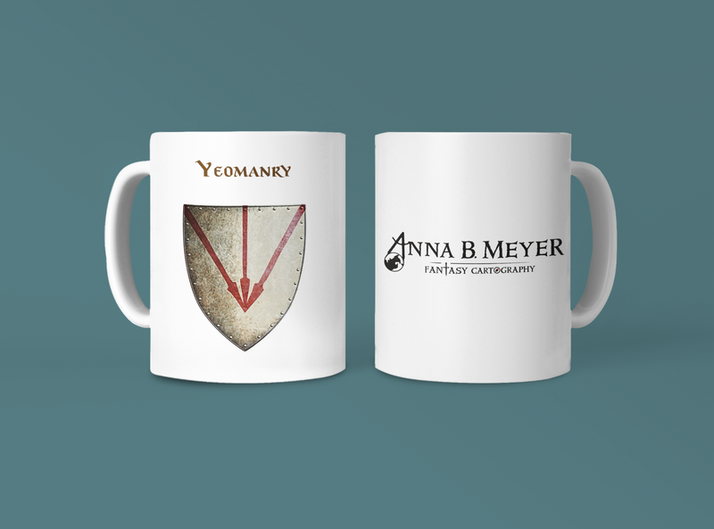 Yeomanry Heraldry of Greyhawk Anna Meyer Cartography Coffee Mug 11oz/15oz