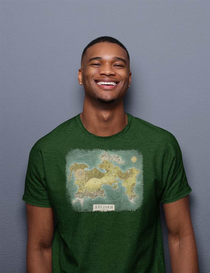 Aeliorn Map Cotton T-Shirt