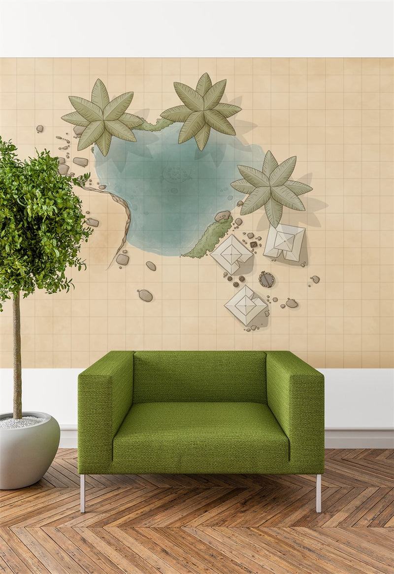 Desert Oasis Fantasy Map