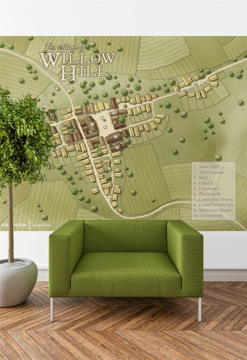 Willow Hill Fantasy Map