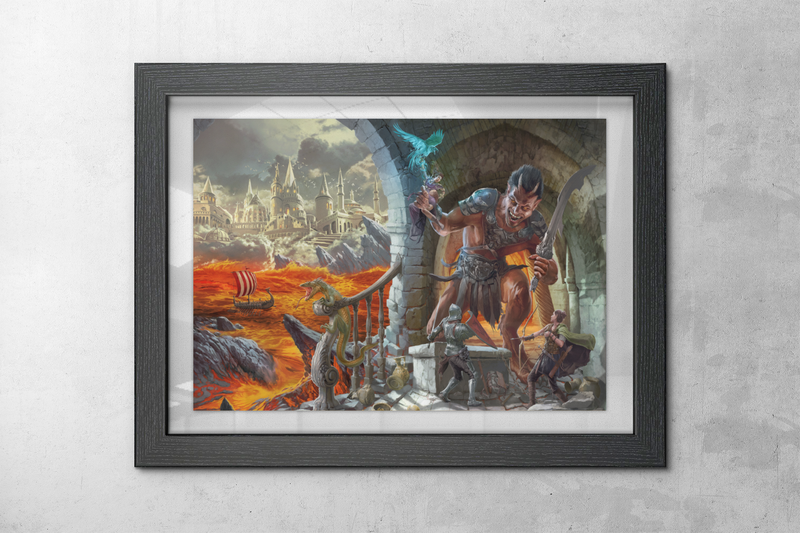 02 Castles & Crusades Castle Keepers Guide Tribute Cover Art Canvas Print