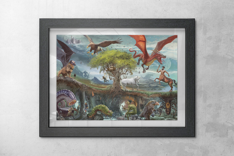 03 Castles & Crusades Monsters & Treasure Tribute Cover Art Canvas Print