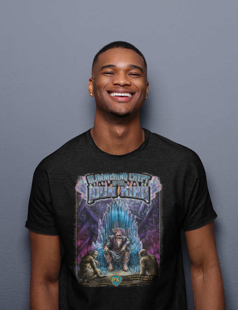 Glimmering CryptIoun King Cover Cotton T-Shirt