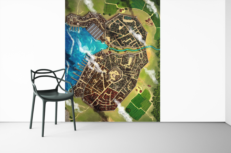 Violetnesse City Fantasy Map