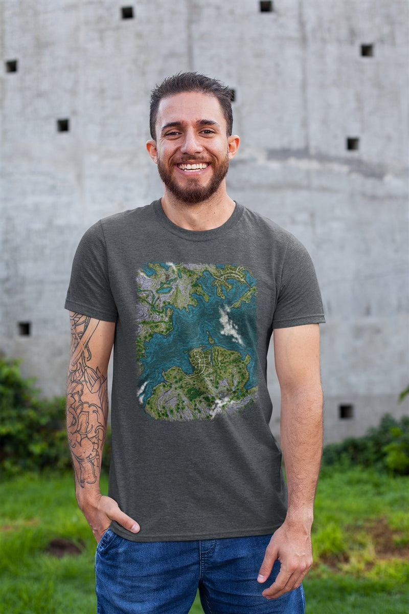 Edgepond Map Cotton T-Shirt