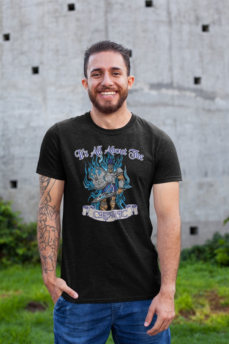 Its All About The Cleric RPG Cotton T-Shirt