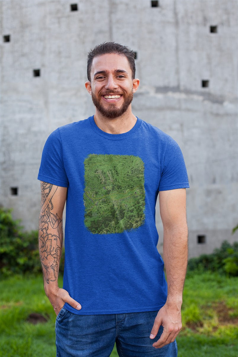 Grassy Spur Map Cotton T-Shirt