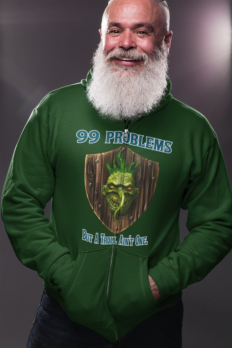 99 Problems And A Troll Aint One RPG Cotton T-Shirt