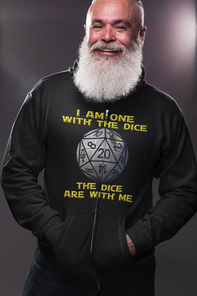 I Am One With The Dice The Dice Are With Me RPG Cotton T-Shirt