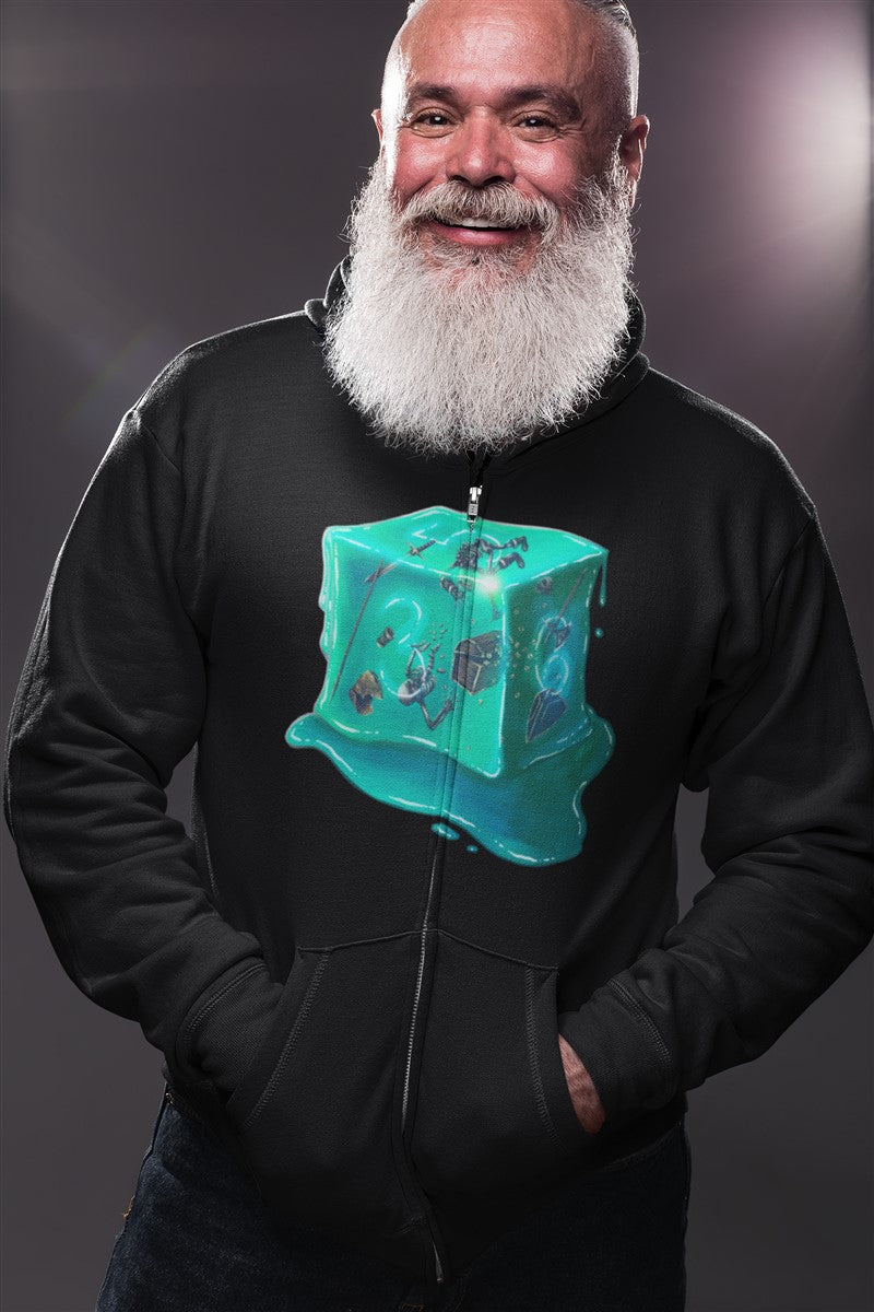 Gelatinous Cube D6 RPG Cotton T-Shirt Geeks Collaborative Gaming