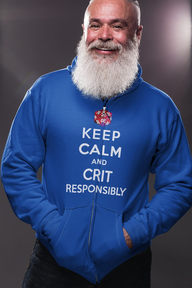 Keep Calm And Crit Responsibly RPG Cotton T-Shirt